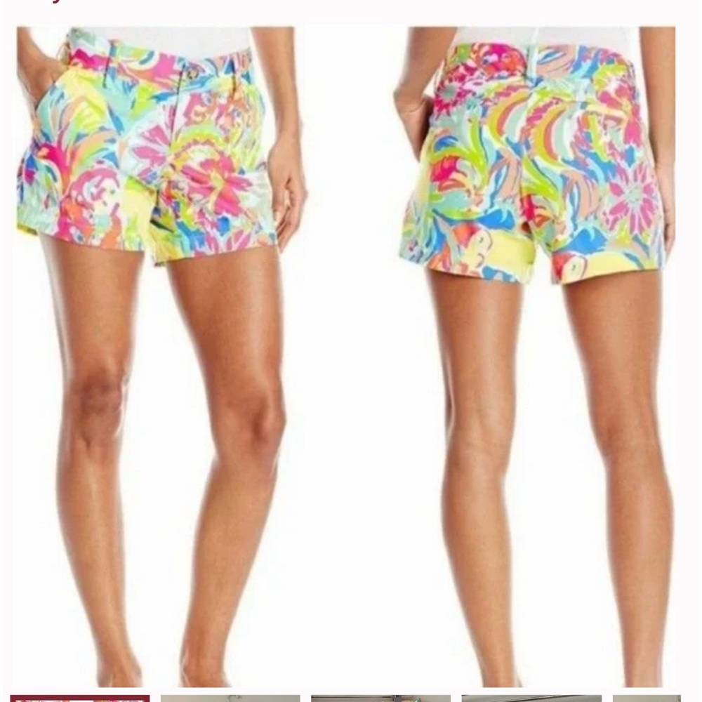 Lilly Pulitzer Callahan Shorts in Casa Banana Size 0 Preppy Beach Resort Wear - Picture 2 of 10